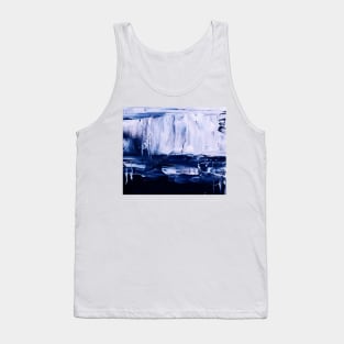 Blue abstract Tank Top